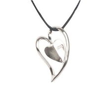 Kate Moss可美925银吊坠 心心相印，定格不朽的优雅